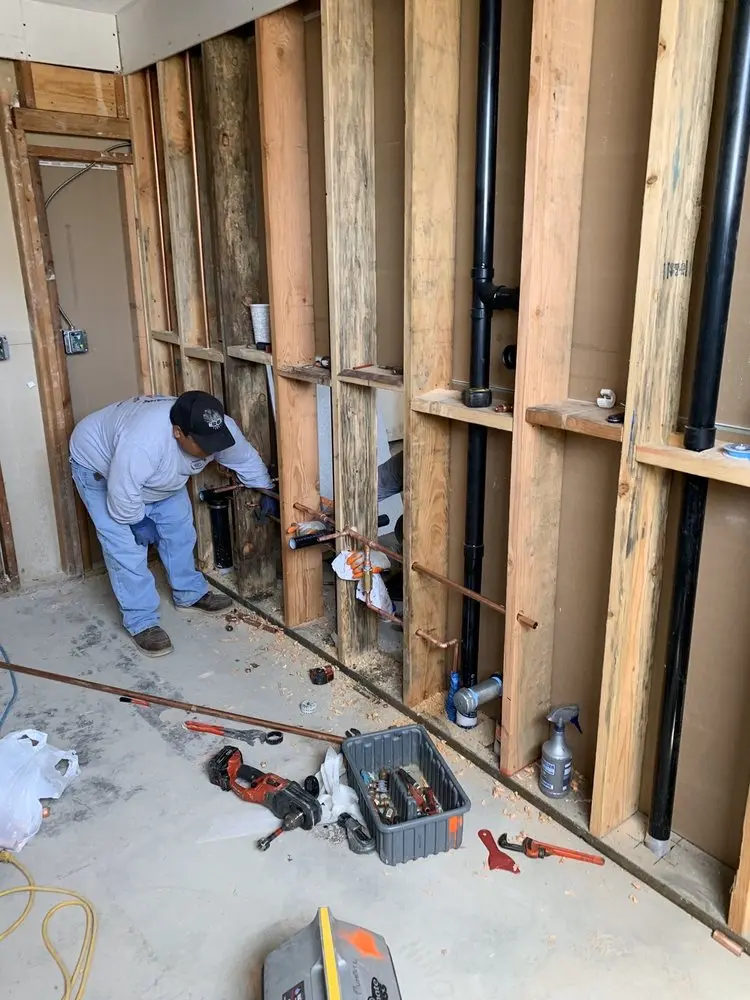 Commercial rough-in plumbing for Water Heater Replacement in Camp Springs
